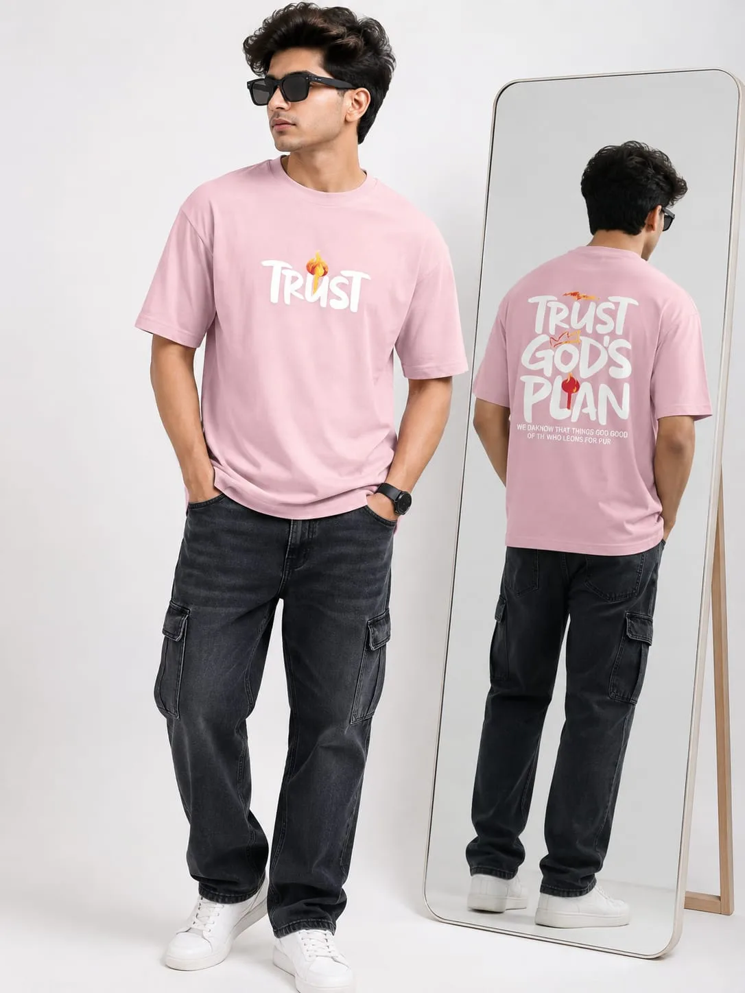 Trust pink 32 drop shoulder
