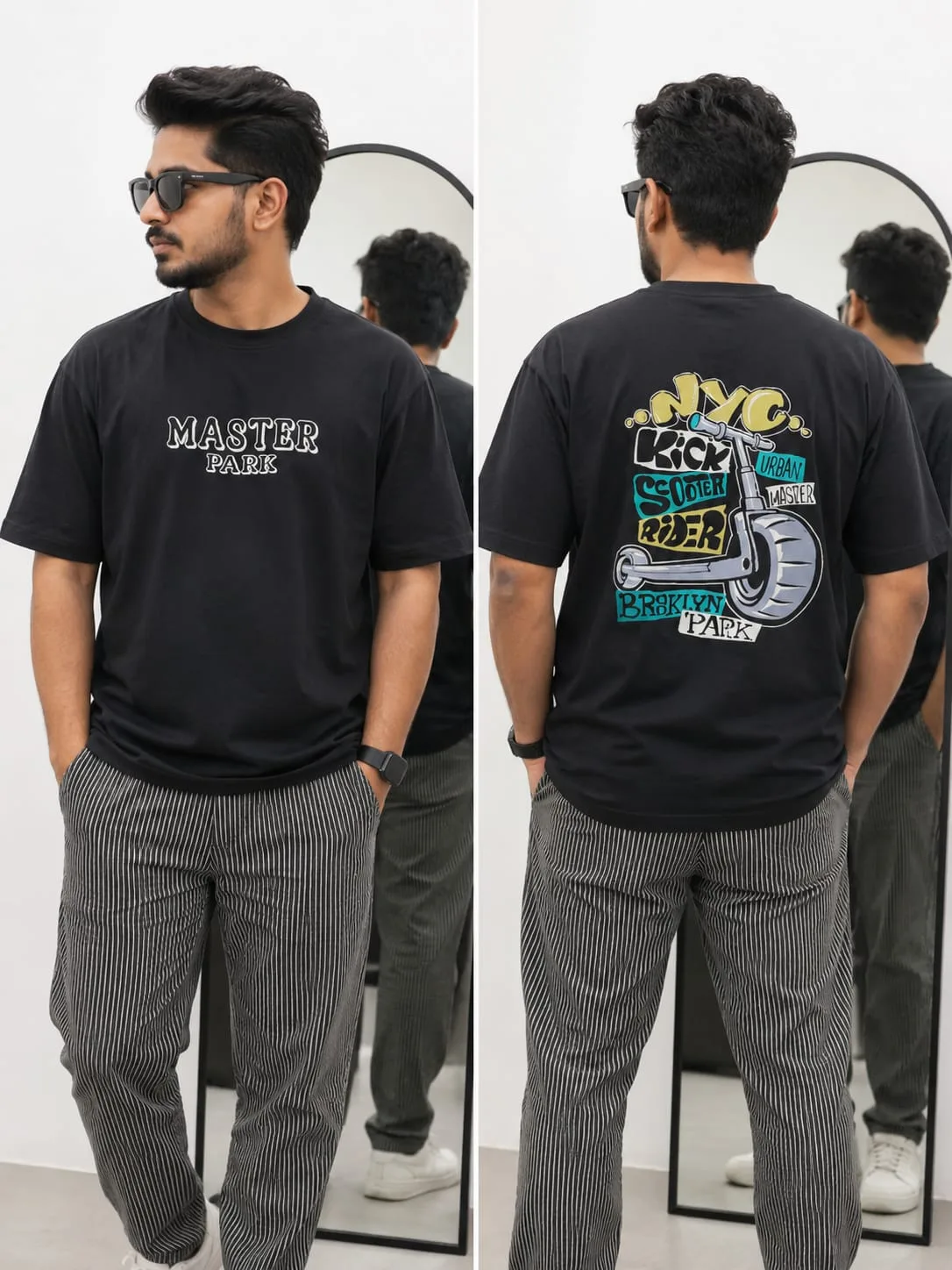 Black Drop shoulder COMBO