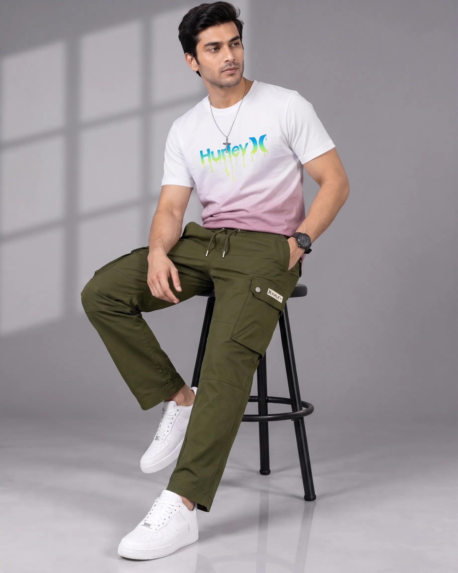 Hurley Premium Men's T-shirt & Trouser Combo